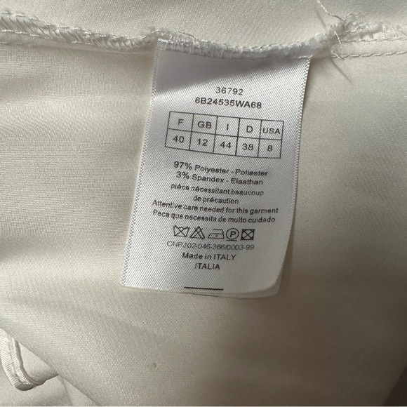 Unbranded Cream Textured Tulle Overlay Gathered Midi Skirt Size 8 - Picture 6 of 7